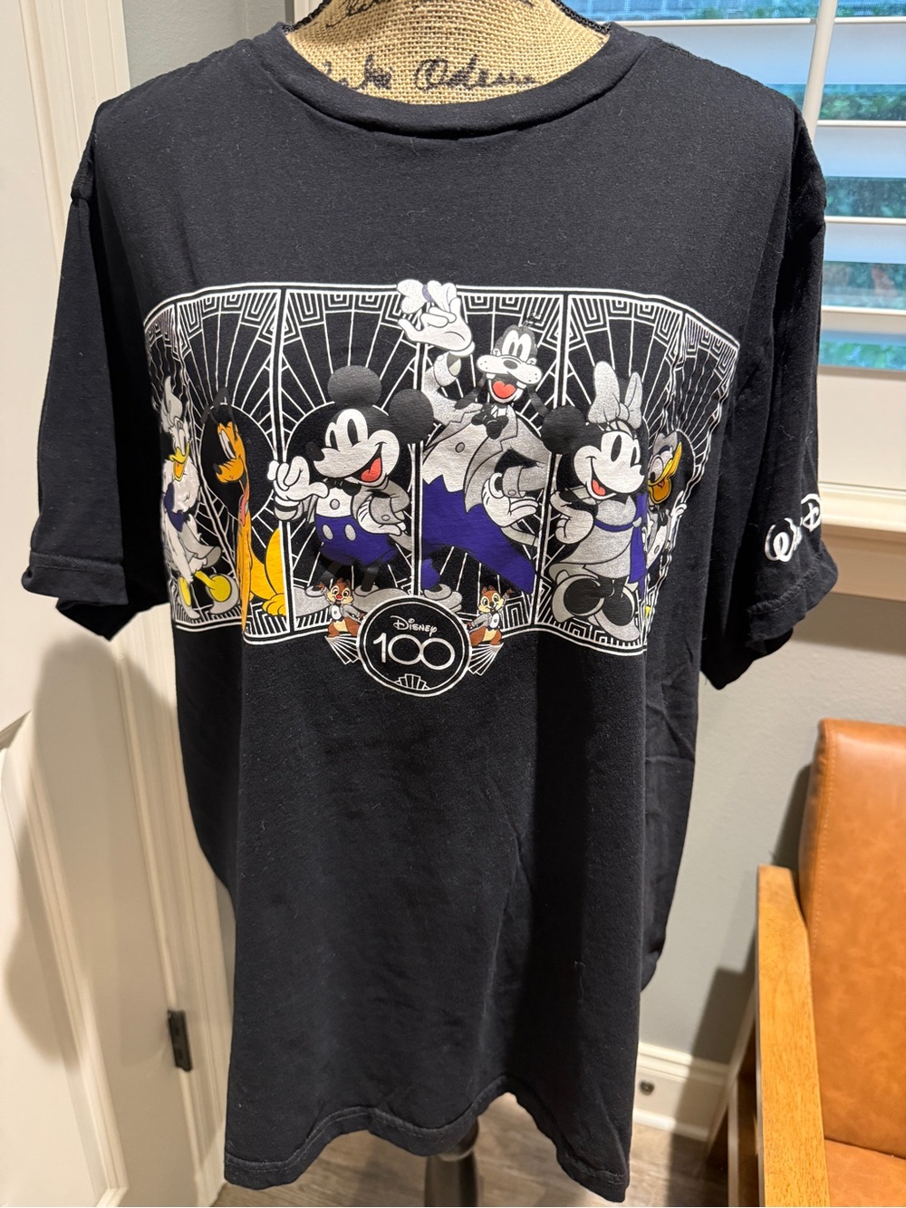 Disney 100 Black Mickey & Friends 100th Anniversary Unisex Tee